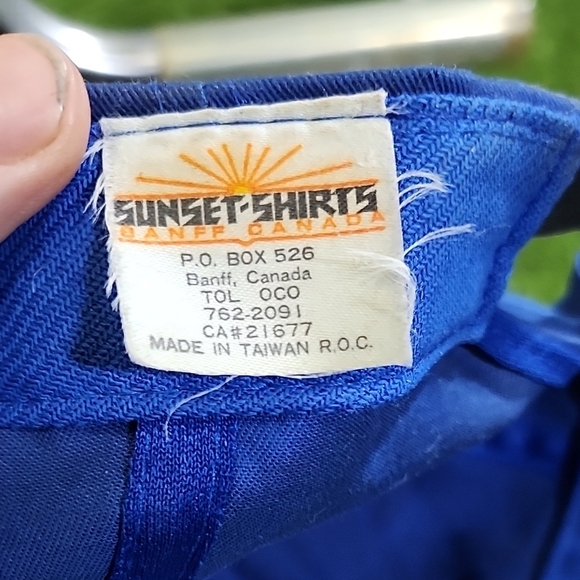 Blue Drummond Dry Light Cap with Yellow Accent Vintage Beer Hat - Picture 4 of 5